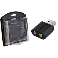 Thumbnail for Sennheiser PC 3 Chat Headset – Plug & Play Solution, Noise-Canceling Microphone, Black & Sabrent USB External Sound Card for Windows and Mac. External Sound Card Stereo Adapter for Windows and Mac on Sale