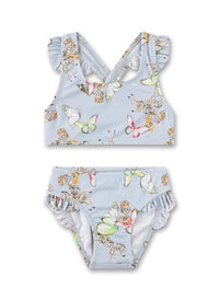 Thumbnail for Sanetta Mädchen-Bikini mit Rüschen Blau | Bequemer und anschmiegsamer Bikini aus Polyamid für Mädchen. Bademode für Kinder 128 im Sale