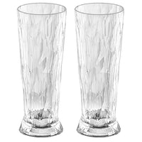 Thumbnail for Superglas Club No. 11, 500 ml, luxurious and shatter-proof beer glass made of crystal-clear plastic with a diamond look, UV and heat resistant, set of 2 on sale