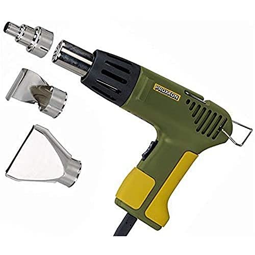 Proxxon 27130 MICRO-Heißluftpistole MH 550 mit 3 Zusatzdüsen, Black, Green, Yellow im Sale