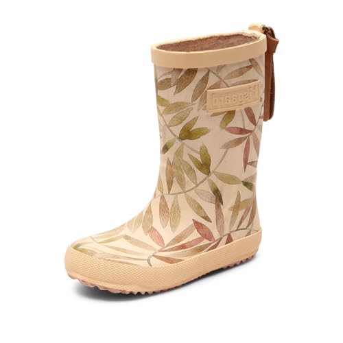 Bisgaard Unisex Kinder Bisgaard Fashion Rain Boot, Beige Leaves, 24 EU im Sale
