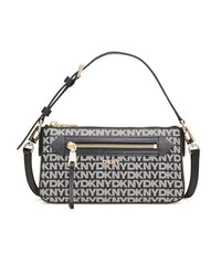 Thumbnail for DKNY Women's Bryant Ave Top Zip Demi Crossbody, Black Logo-Black on sale