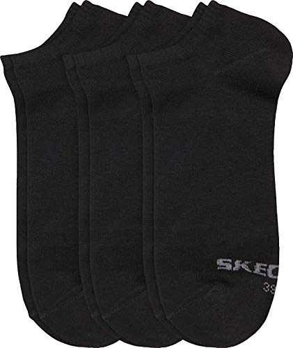 Skechers Socks Men's Sk43006 Ankle Socks, Black (Black 9999), (Manufacturer size: 39/42) (Pack of 3) on Sale