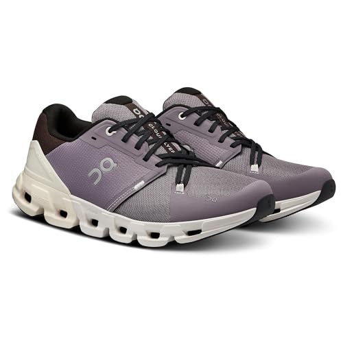 On Cloudflyer 4 Laufschuhe für Damen, Grau, Weiß (Shark, Pearl), Erwachsenengröße 40 im Sale