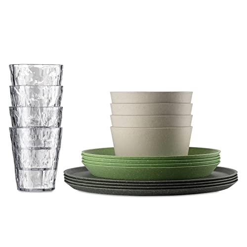 Koziol 7878279 Dinnerware Set 16-piece, Organic Bio-Circular on Sale