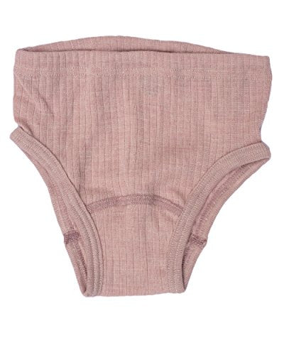 Cosilana, Kinder Slip/Unterhose hoher Beinausschnitt, 45% KBA Baumwolle, 35% kbT Wolle, 20% Seide (92, Pink Meliert) im Sale