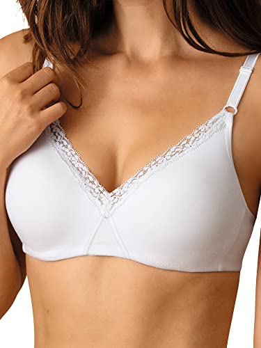 Nur Die Damen Baumwolle Spitzen BH Weiß 85C im Sale