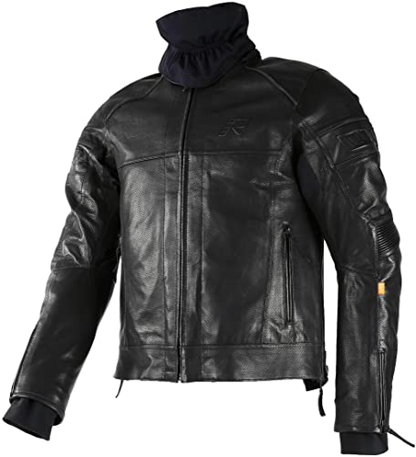 Rukka Aramen Motorcycle Leather Jacket (Black, 54) on Sale