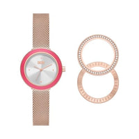 Thumbnail for DKNY Women's Watch Sasha, Quartz Three-Hand Movement, 29MM Rose Gold Stainless Steel Case with Stainless Steel Bracelet, NY6654SET on Sale
