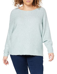 Thumbnail for ONLY Women's ONLDANIELLA L/S KNT NOOS Sweater, Grey (Ether Detail: W.Cloud Dancer Melange), (Manufacturer size: L) on sale