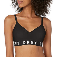 Thumbnail for DKNY Damen Cozy Boyfriend Bügelloser Pushup Push-Up-BH, Blickdicht, schwarz/weiß, im Sale