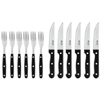 Thumbnail for Russell Hobbs 12 teiliges Steakbesteck für 6 Personen, Traditionelle Edelstahl Steakmesser und Steakgabeln, Messer und Gabel Set für BBQ & Grill, Pizzabesteck, Hochwertiges besteck, 6 Messer, 6 Gabeln im Sale