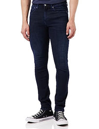 Thumbnail for Calvin Klein Men's Skinny Jeans in Cotton with Stretch, Blue (Denim Dark), 36W/32 on Sale