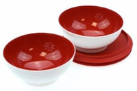 Thumbnail for 1a TUPPER C156 Dessert-Schälchen Set ALLEGRA 2x275ml - weiss rot im Sale