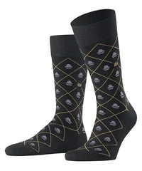 Thumbnail for Burlington Herren Socken Moustache & Hat So Baumwolle gemustert 1 Paar, Schwarz Black 3000, 40-46 im Sale