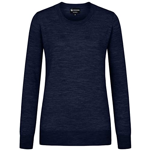 GIESSWEIN Merino Sweater Women's Light Round Neck - 100% finest Merino lambswool, elegant knitted sweater for women, thin wool sweater for women autumn &amp; winter on sale
