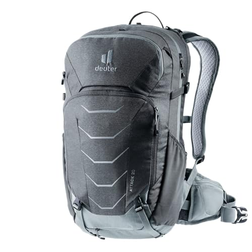 deuter Attack 20 Fahrradrucksack mit Protektor, Graphite-shale im Sale