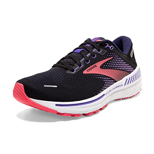 Brooks Women's Adrenaline GTS 22 Running Shoe, Black/Black/Ebony, 38.5 EU on sale