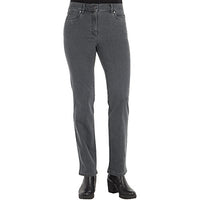Thumbnail for Zerres Style CORA, stretchige Jeans, Gerade geschnittenes Bein mit Strass auf Gesäßtaschen Farbe Dunkelgrau im Sale