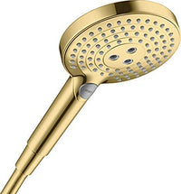 Thumbnail for hansgrohe Duschkopf Raindance Select 120 (Regendusche, 3 Strahlarten), Polished Gold Optik im Sale