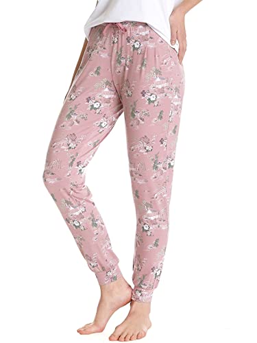 Vive Maria Chinese Teahouse women's sleep pants light pink allover, on sale