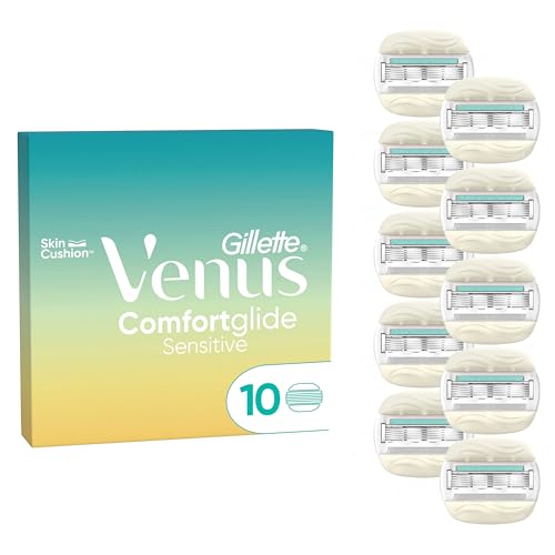 Gillette Venus Comfortglide 5 Sensitive, Rasierklingen Damen, 10 Ersatzklingen im Sale