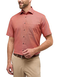 Thumbnail for ETERNA Modern Fit Hemd Halbarm New Kent Kragen Struktur rot im Sale