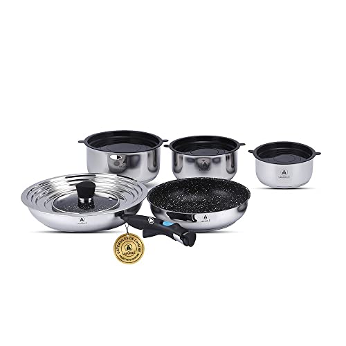 Laguiole - 10-piece set with non-stick tips Greblon C2+ induction