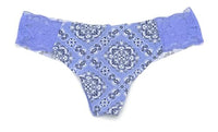 Thumbnail for Victoria's Secret Pink Damen No Show Tanga Panties Medium Logo, Violett, im Sale