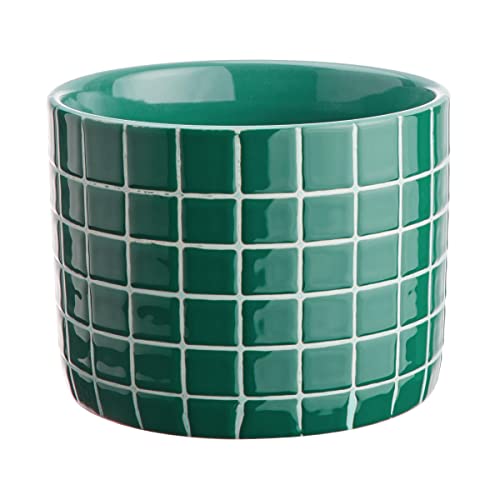 BUTLERS flowerpot Ø 14cm stoneware -Tiles- plant pot for indoor and outdoor use | Planter for decorating balconies, kitchens, windowsills, plant shelves, and living rooms on sale