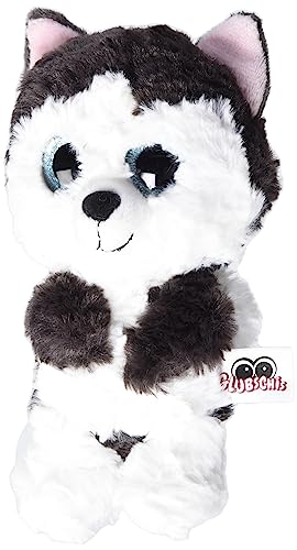 NICI Glubschis: Das Original – Glubschis Husky Barkley 15 cm – Kuscheltier Hund mit großen Augen – Flauschiges Plüschtier mit großen Glitzeraugen – Schmusetier für Kuscheltierliebhaber – 45558 im Sale