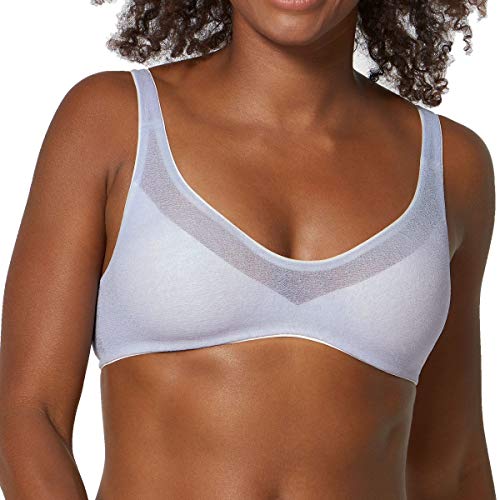 sloggi Damen OXYGENE Infinite Soft Bra Bügelloser BH, Weiß/Rosa, im Sale