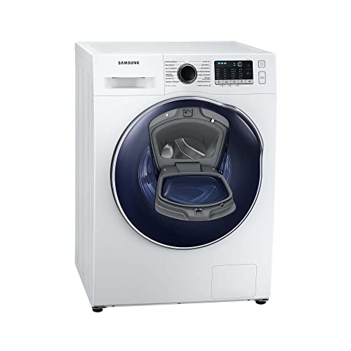Samsung WD8NK52K0ZW/EG Waschtrockner, 8/5 kg, 1200 U/min, SLIM Platzsparer - Nur 45 cm tief, AddWash, Ecobubble, AirWash, Hygiene-Dampfprogramm, Digital Inverter Motor, Trommelreinigung, Weiß im Sale
