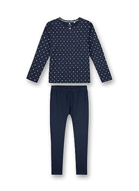 Thumbnail for Sanetta Mädchen-Schlafanzug Dunkelblau Dots-Allover | Hochwertiger und bequemer Schlafanzug aus Baumwolle für Mädchen. Pyjamaset für Mädchen 140 im Sale