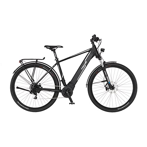 Fischer E-Bike ATB, Terra 5.0i Elektrofahrrad für Damen und Herren, RH cm, Mittelmotor 50 Nm, V Akku im Rahmen, schwarz matt, 27,5 Zoll im Sale