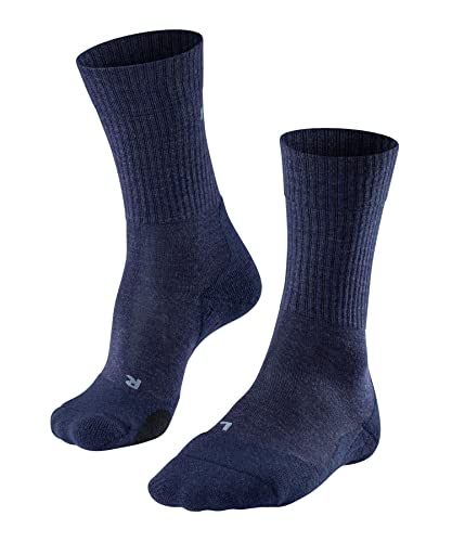FALKE Herren Wandersocken TK2 Explore Wool So Wolle Funktionsmaterial antiblasen dick 1 Paar, Blau Jeans 6670, 46-48 im Sale
