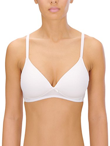 Naturana Soft-BH ohne Bügel mit Schale [Cup A-D] Optimaler Sitz & maximaler Halt Dank Schnittführung & Breiten Trägern I T-Shirt BH I BH Damen ohne Bügel I BH bügellos 85 Light Beige A im Sale