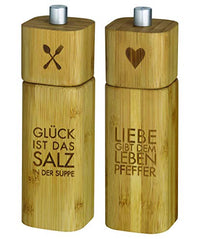 Thumbnail for Salt mill Happiness is the salt in the soup + Pepper mill Love gives life pepper on sale