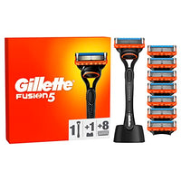 Thumbnail for Gillette Fusion 5 Nassrasierer Herren, Rasierer + 8 Rasierklingen + Rasierer-Halter, Geschenk für Männer im Sale