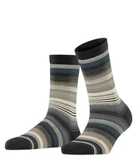 Thumbnail for Burlington Damen Socken Stripe W So Baumwolle gemustert 1 Paar, Schwarz Black 3000, 36-41 im Sale