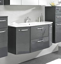 Thumbnail for Pelipal - VELO 16 - Bathroom furniture - 112 cm - 2-piece with ceramic washbasin etc. in anthracite high gloss/anthracite decor on sale