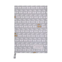 Thumbnail for Krasilnikoff Tea Towel, Cherries Gold, Grey, 50 x 70 cm im Sale