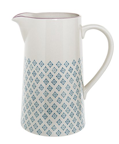 Bloomingville Krug Patrizia, Farbe Blau, aus Steingut, D13,5xH22,5 cm, Inhalt 2000 ml, Spülmaschinengeeignet, 21105940 im Sale