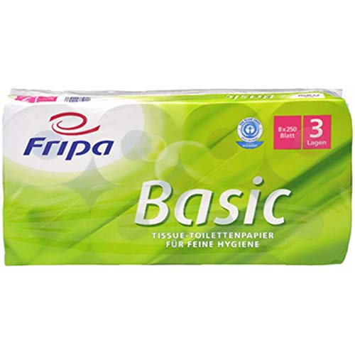 fripa 1510805 Toilettenpapier Basic, 2-lagig, weiß im Sale