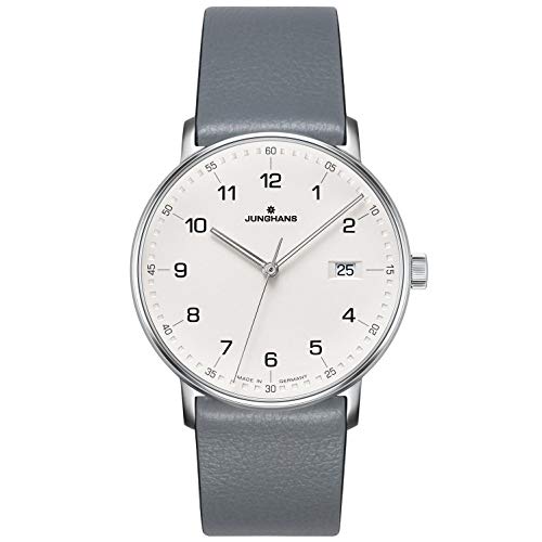 Junghans 041/4885.00 Herren-Uhr Form Analog Quarz mit Leder-Band