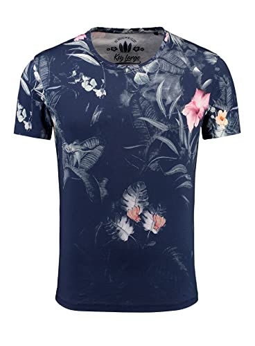 KEY LARGO Herren Amazonas Round T-Shirt, Dark Blue (1201), im Sale