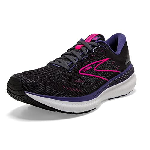Brooks Women's Gliserin GTS 19 Running Shoe, Black Ebony Pink, 36.5 EU on Sale