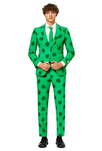OppoSuits St. Patrick Anzug für Herren - Mit Jackett, Hose und Krawatte mit Festlichen Print Patrick 48 EU im Sale