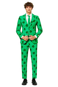 Thumbnail for OppoSuits St. Patrick Anzug für Herren - Mit Jackett, Hose und Krawatte mit Festlichen Print Patrick 48 EU im Sale