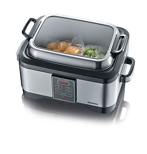 SEVERIN sous-vide cooker for gentle and healthy cooking, sous vide cooking with guaranteed success, precise cooking thanks to electronic temperature control, brushed stainless steel/black, SV 2447 on sale